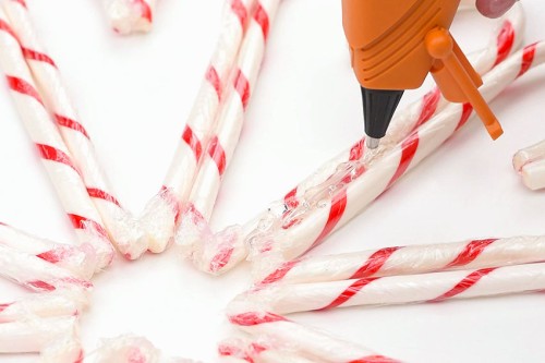 Candy Cane Wreath
