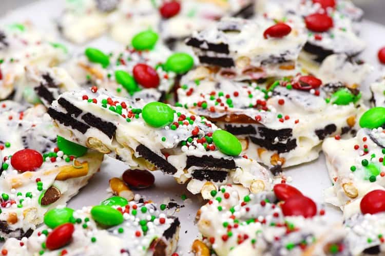 Christmas bark cookies