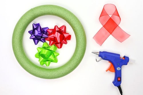 Christmas Bow Wreath Supplies