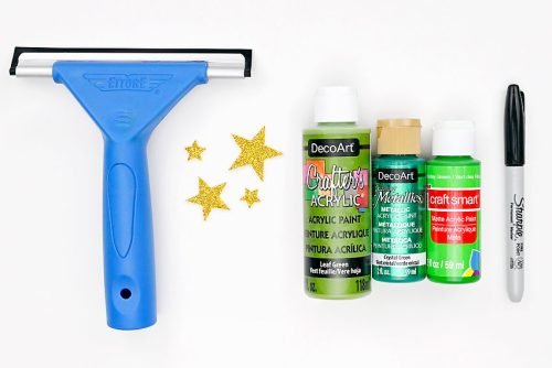 Christmas Squeegee Painting Supplies