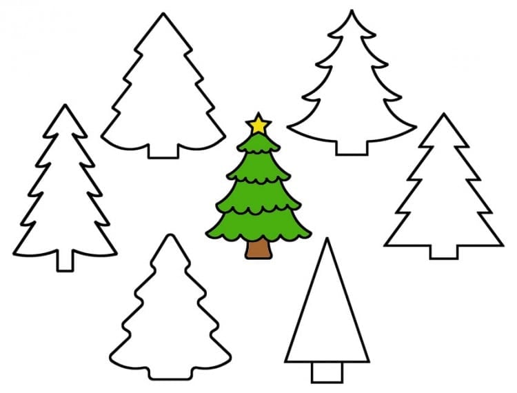 Christmas tree templates