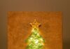 DIY Christmas Tree String Art Christmas tree string art glowing with LED lights