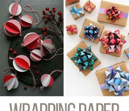 19 Wrapping Paper Christmas Crafts – Creative Ways to Upcycle Holiday Paper These wrapping paper Christmas crafts are PERFECT for those scraps of paper that are too big to throw away, but too small to wrap something! So many great ideas!