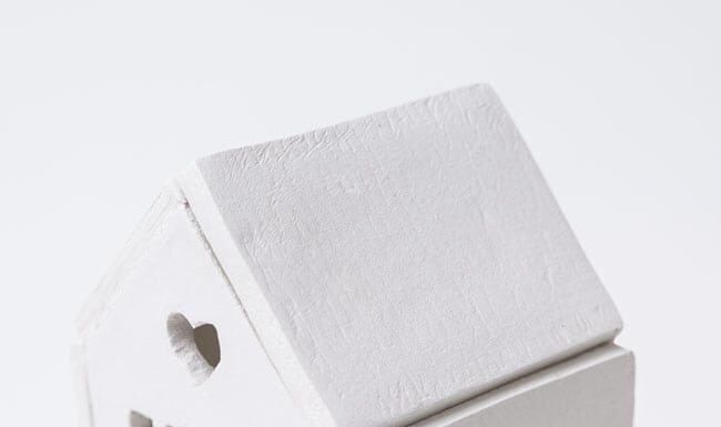 How to Make a Clay House White air dry clay house