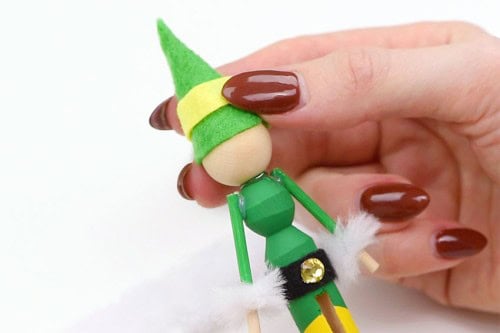 Clothespin Elf Craft
