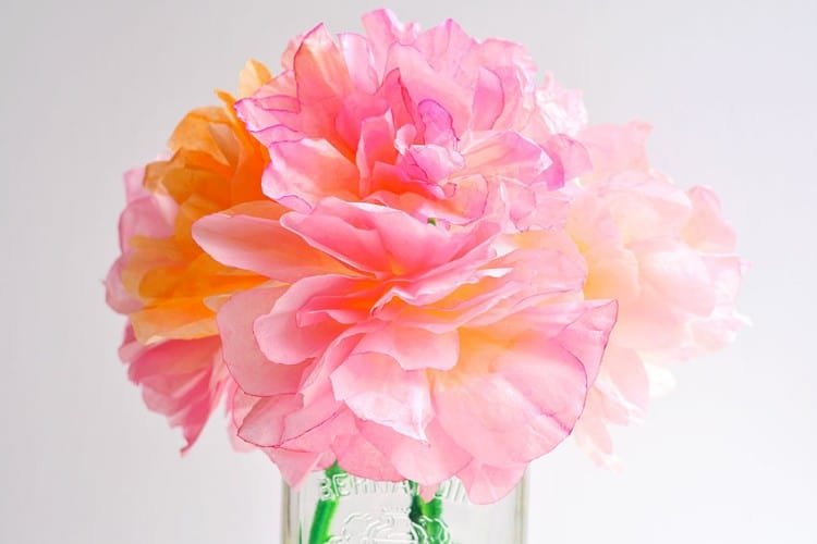 Coffee Filter Flowers DIY