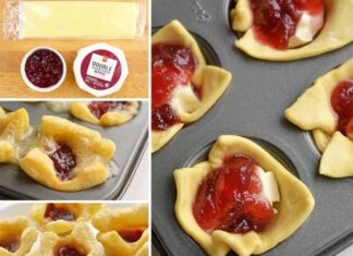 How to Make Cranberry Brie Bites These cranberry brie bites taste SO GOOD and you only need 3 ingredients to make them! This is such an easy appetizer recipe and a great way to use leftover cranberry sauce! In less than 30 minutes you can make a delicious holiday appetizer - who can resist gooey, melty cheese!? They're perfect for Christmas parties, Thanksgiving, or any time of the year!