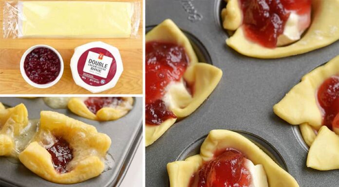 How to Make Cranberry Brie Bites These cranberry brie bites taste SO GOOD and you only need 3 ingredients to make them! This is such an easy appetizer recipe and a great way to use leftover cranberry sauce! In less than 30 minutes you can make a delicious holiday appetizer - who can resist gooey, melty cheese!? They're perfect for Christmas parties, Thanksgiving, or any time of the year!