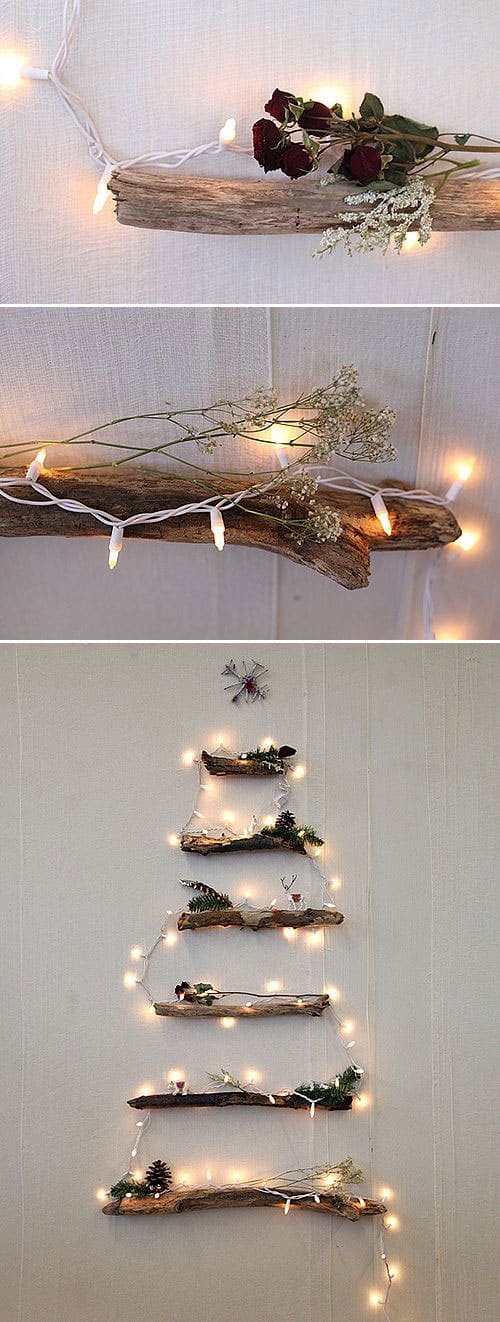 18 Clever Christmas Light Crafts - DIY Alternative Christmas Tree