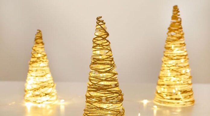 DIY String Christmas Tree DIY twine Christmas tree