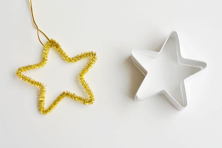Pipe Cleaner Star Ornaments Star ornament made with a pipe cleaner
