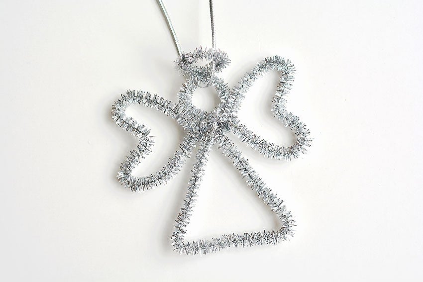 Easy Angel Pipe Cleaner Ornaments