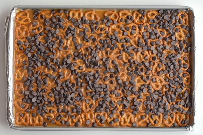 Chocolate Caramel Pretzel Bars