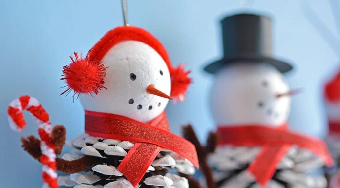 Adorable Pinecone Snowman Ornaments β A Fun Winter Craft for All Ages How to Make Pinecone Snowman Ornaments