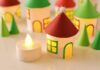 DIY Tea Light Snowman Ornaments – Adorable Handmade Christmas Decorations This paper roll Christmas village is SO CUTE and it's really easy to make! Add a few battery operated tea lights and you can create a magical glowing village. This is such a cute Christmas decoration and a super fun Christmas craft to make with the kids.