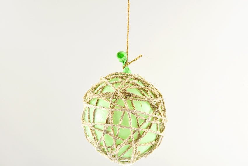 DIY Twine Ball Ornaments