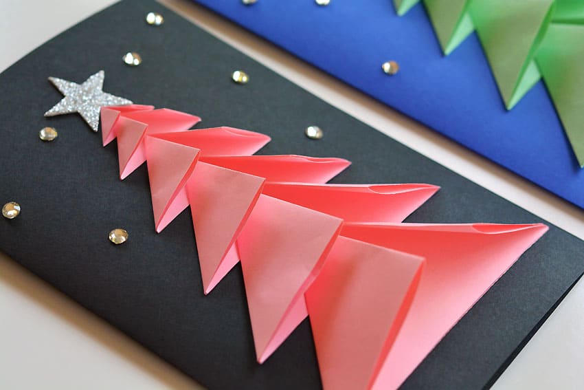 3D paper tree popping off the page