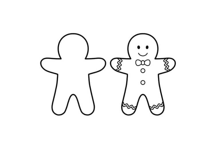 Free, printable gingerbread man templates