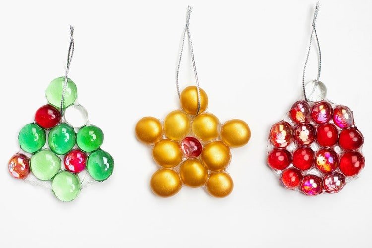 Glass bead Christmas ornament