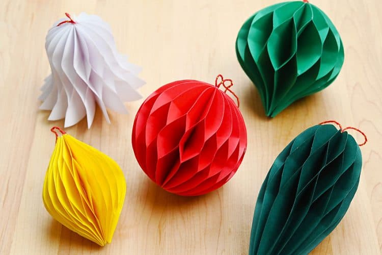 Honeycomb Ornament Templates for paper honeycomb ornaments