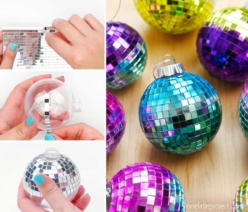 DIY disco ball ornament