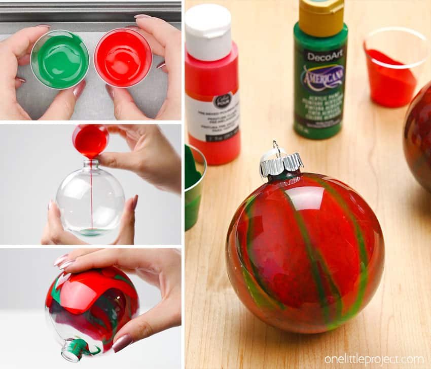 DIY paint pour ornaments