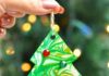 How to Make Marbled Christmas Trees Marbled Christmas tree craft turned into a DIY Christmas ornament