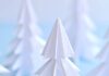 How to Make a Paper Christmas Tree Snowy white paper Christmas tree