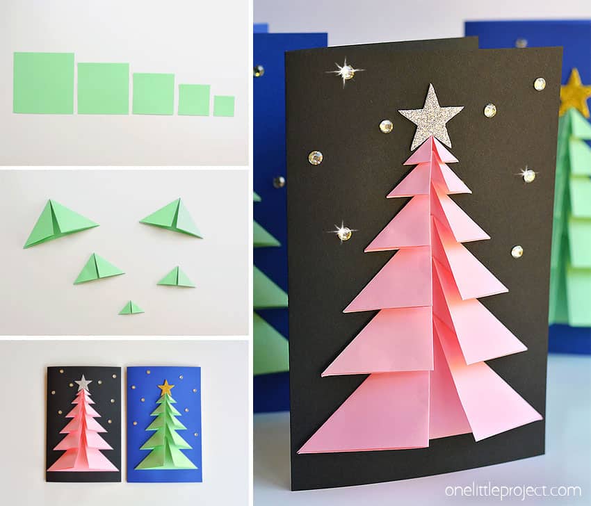 How to Make a Christmas Tree Card