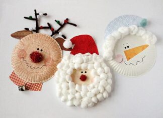 Adorable Paper Plate Christmas Crafts: Rudolph, Santa, and Frosty Paper-plate-christmas-crafts