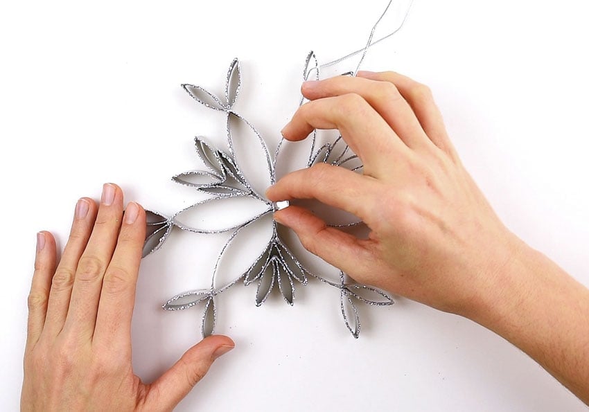 Paper Roll Snowflakes