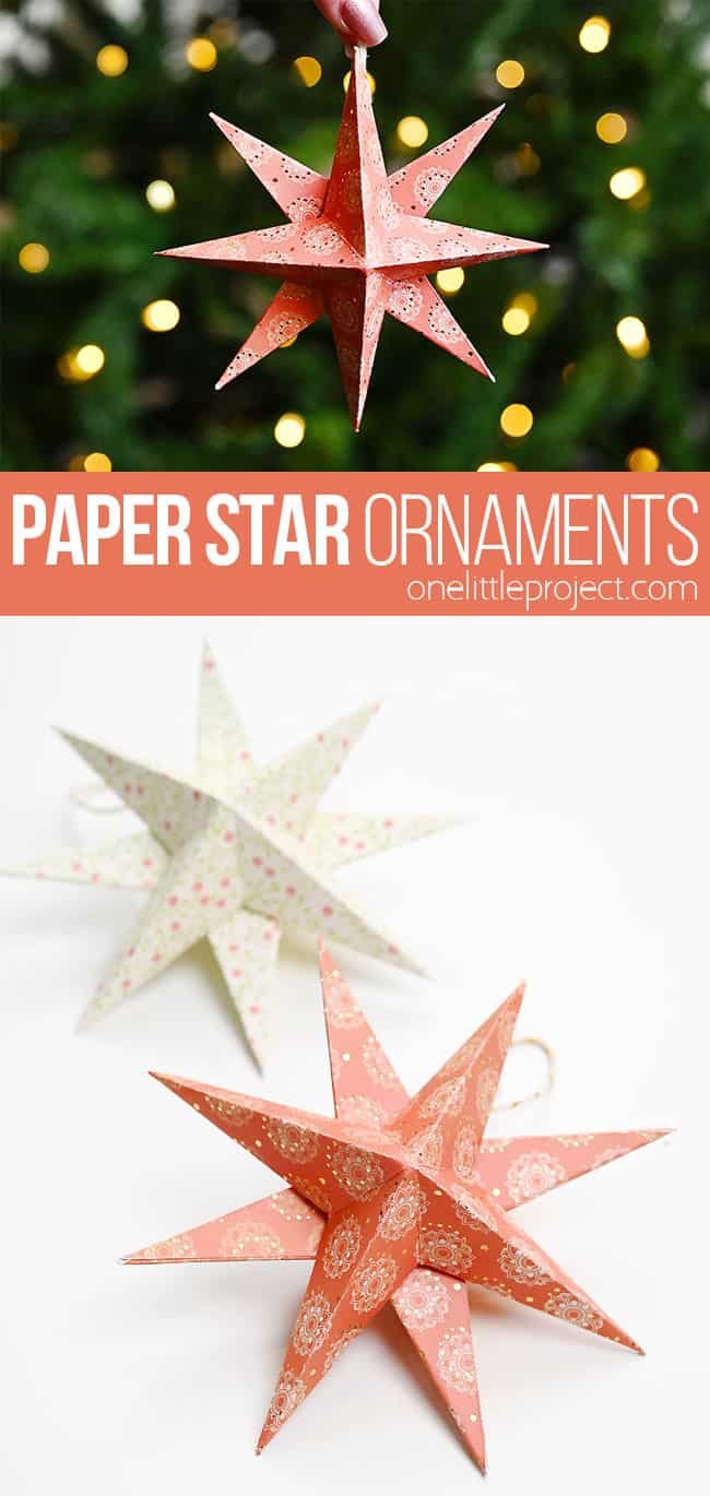 Easy paper ornament origami craft