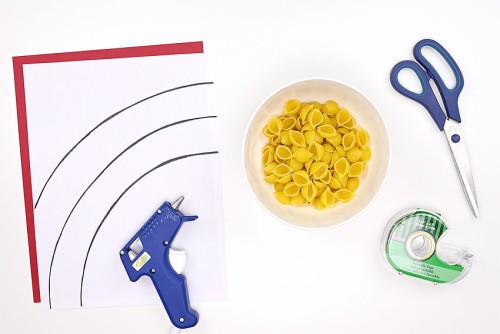 Pasta Christmas Tree Supplies