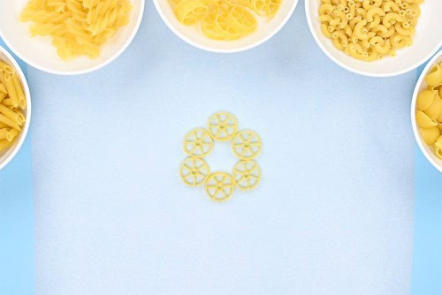 Pasta Snowflakes
