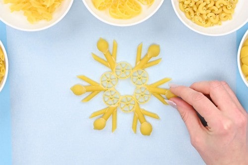 Pasta Snowflakes