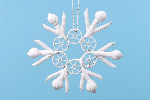 Pasta Snowflakes