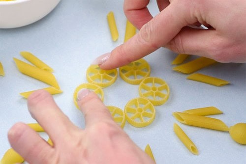 Pasta Snowflakes