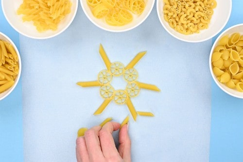 Pasta Snowflakes