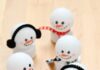 Ping Pong Ball Snowman Tealights Ping pong ball snowmen tealights with scarves or earmuffs
