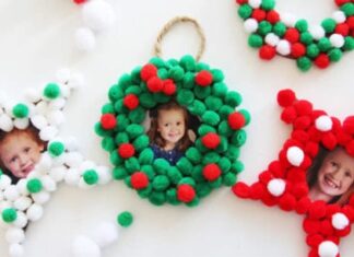 How to Make Pom Poms and Pinecones Christmas Ornaments – DIY Holiday Decorations