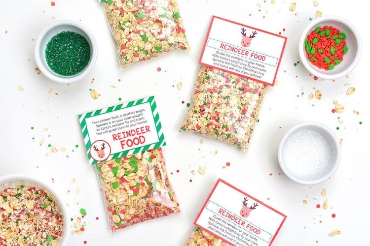 Reindeer food printable poem