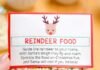 How to Make Reindeer Food Closeup on a package of reindeer food