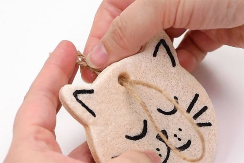 Salt Dough Cat Ornaments