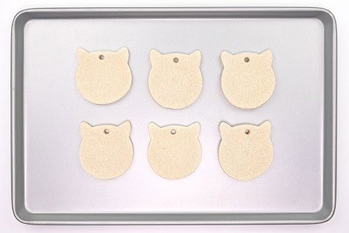 Salt Dough Cat Ornaments