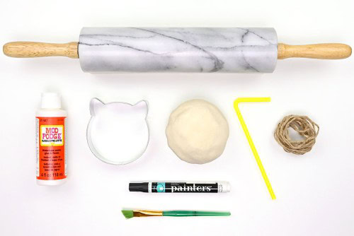 Salt Dough Cat Ornaments Supplies