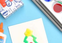 How to make Christmas Salt Painting Christmas tree painted on salt and glue