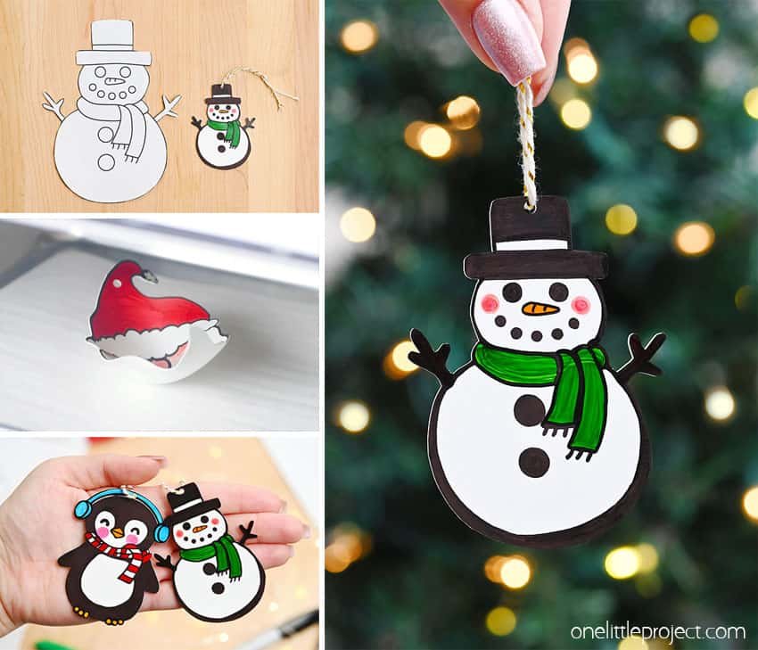 DIY Shrinky Dink Ornaments