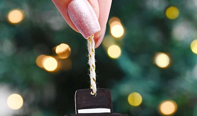 How to Make Shrinky Dink Ornaments Snowman ornament made of shrink plastic