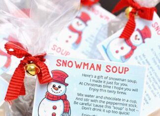 How to Make Snowman Soup Snowman soup Christmas gift with free, printable poem