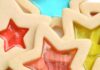 How to Make Perfect Sugar Cookies Collage of stained glass sugar cookies and jolly ranchers